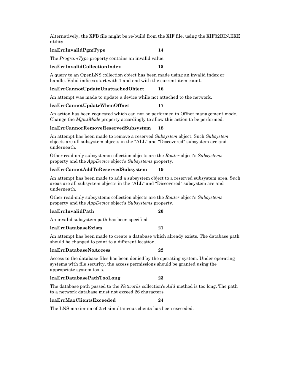 Echelon OpenLNS User Manual | Page 1040 / 1081