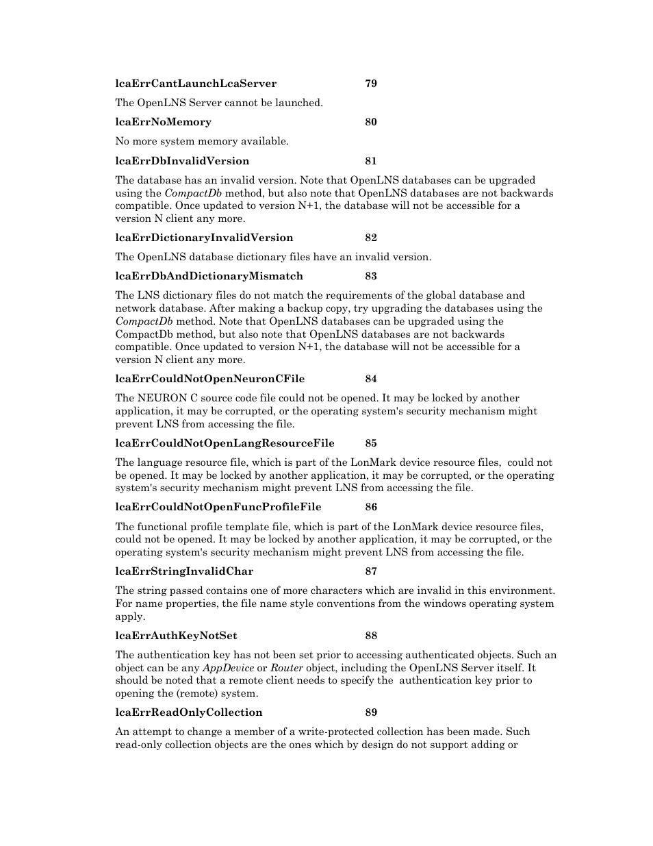 Echelon OpenLNS User Manual | Page 1045 / 1081