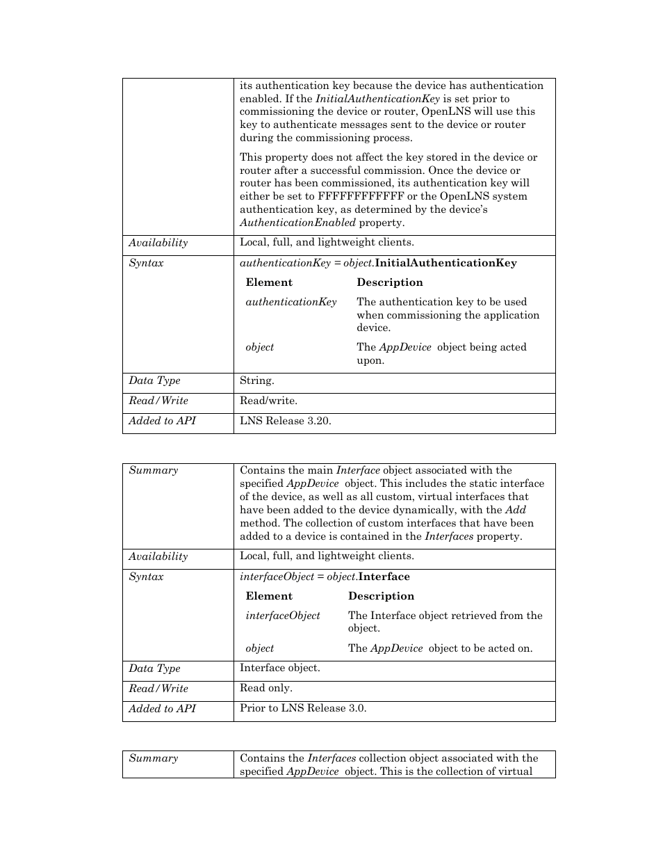 Interface, Interfaces, S interface p | Echelon OpenLNS User Manual | Page 114 / 1081