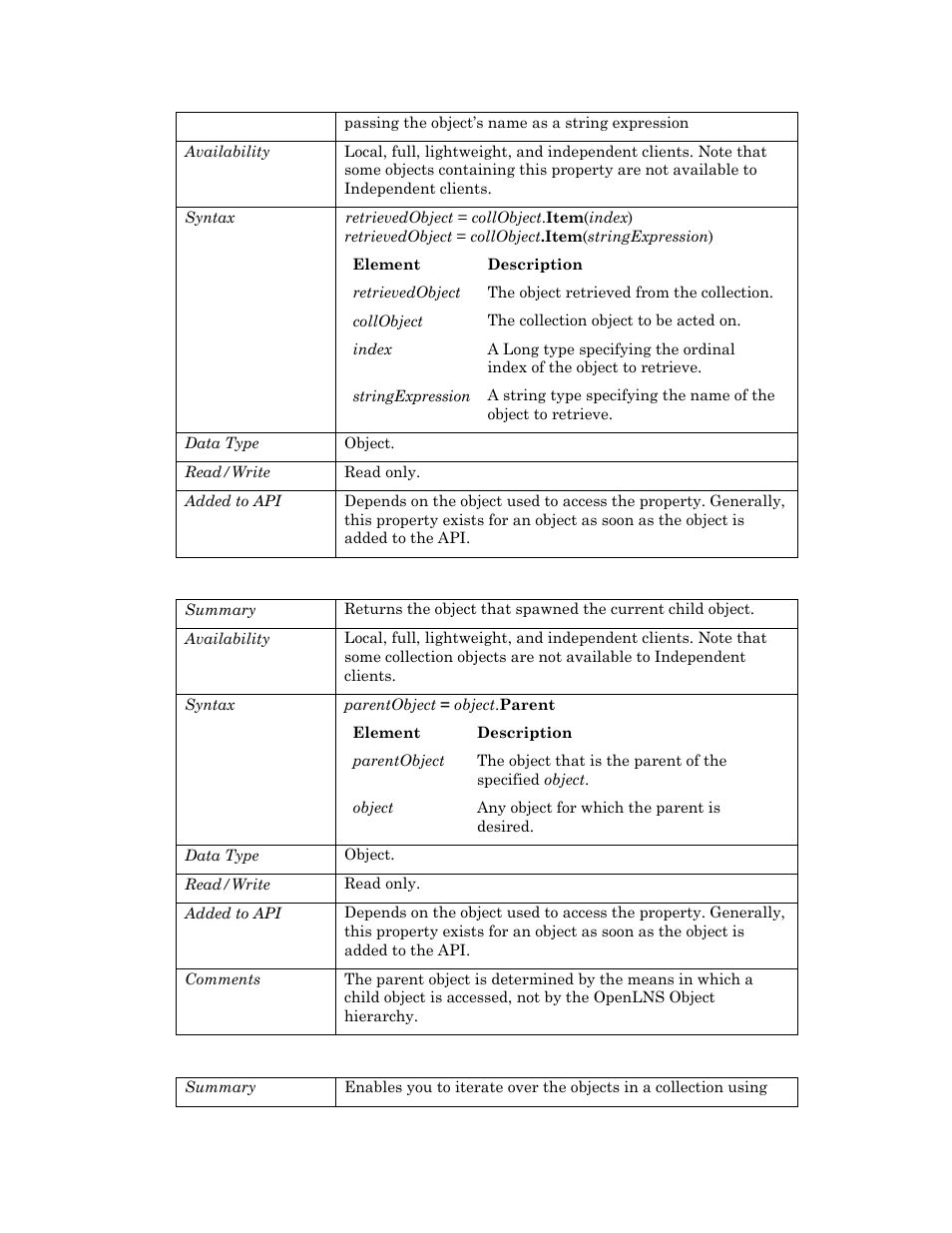 Parent, Newenum | Echelon OpenLNS User Manual | Page 231 / 1081