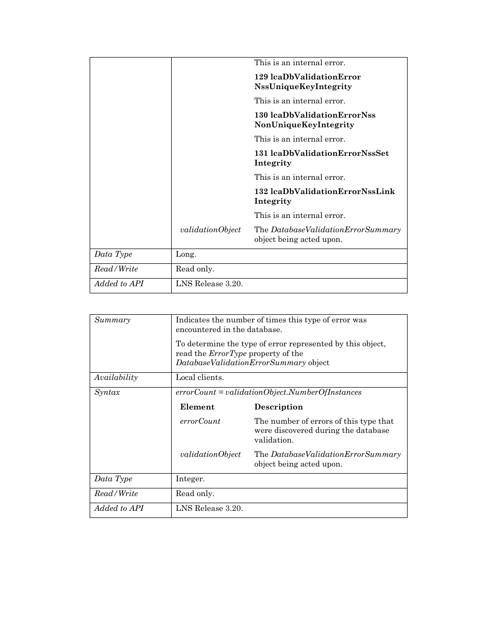 Numberofinstances | Echelon OpenLNS User Manual | Page 266 / 1081