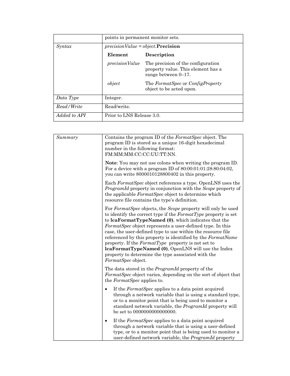 Programid, Scope, Scope and programid | Scope an | Echelon OpenLNS User Manual | Page 404 / 1081