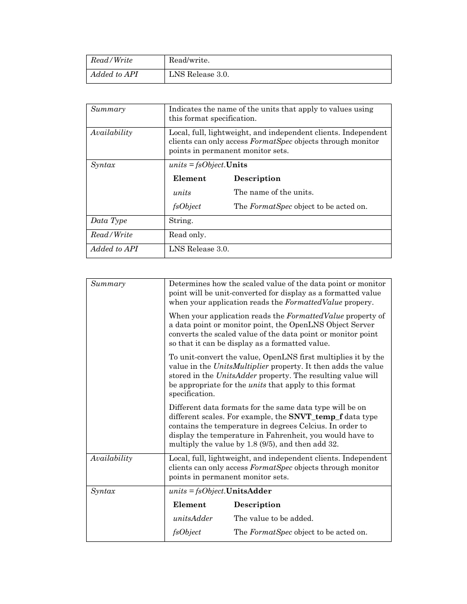 Units, Unitsadder, Unitsadder p | Echelon OpenLNS User Manual | Page 407 / 1081
