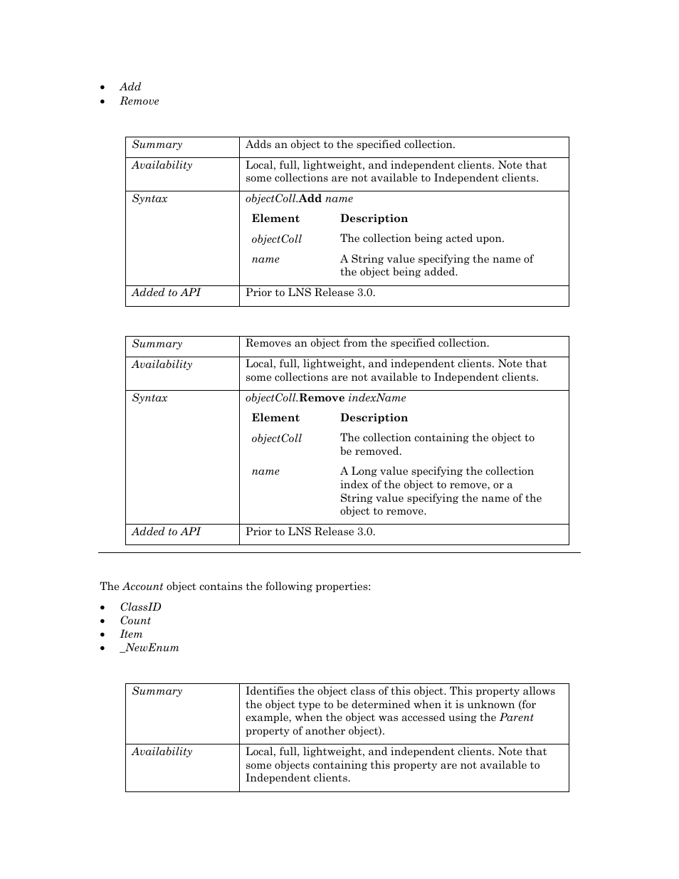 Remove, Properties, Classid | Echelon OpenLNS User Manual | Page 48 / 1081