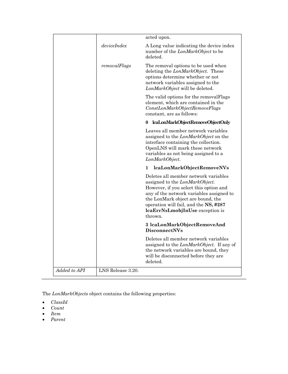 Properties | Echelon OpenLNS User Manual | Page 483 / 1081