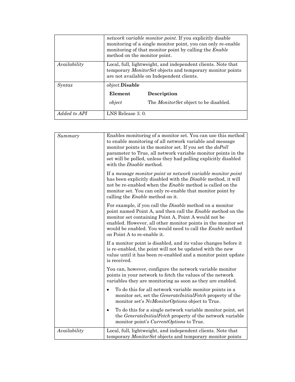 Enable | Echelon OpenLNS User Manual | Page 504 / 1081