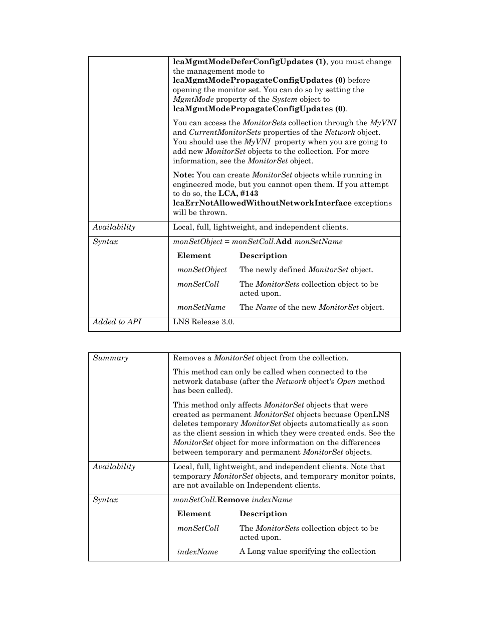 Remove | Echelon OpenLNS User Manual | Page 516 / 1081