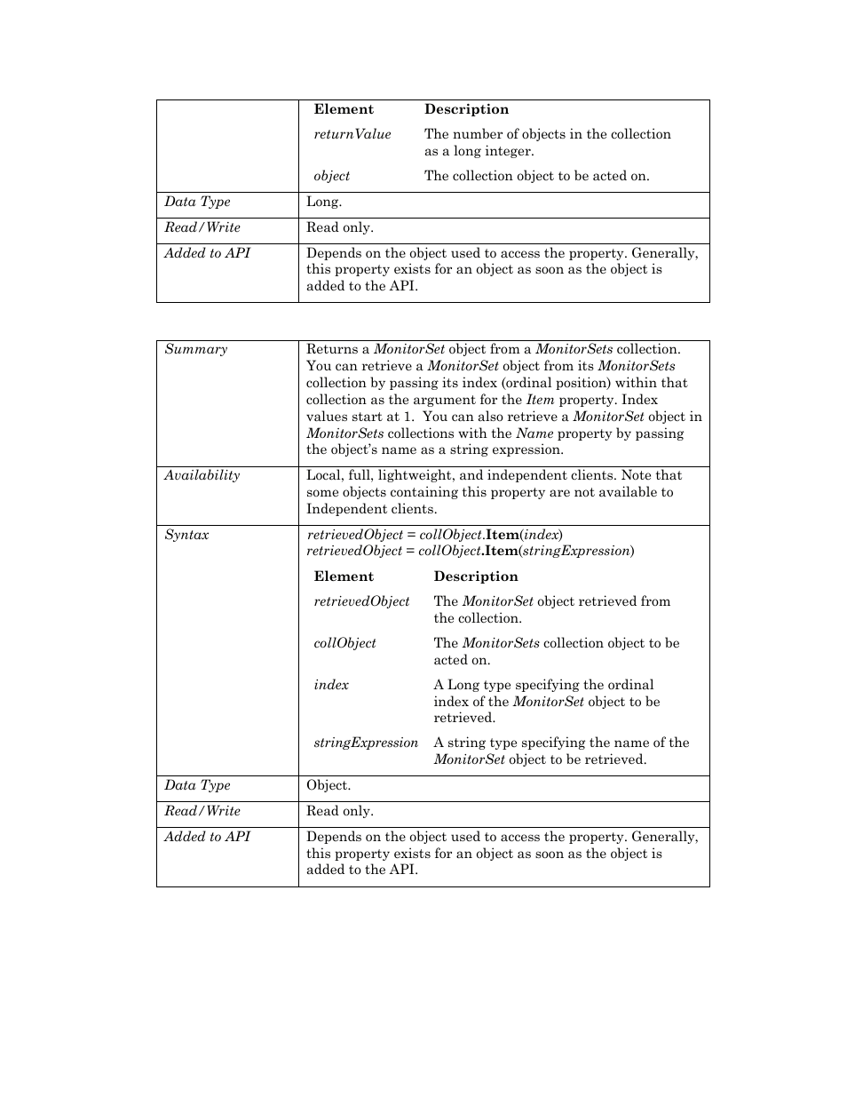 Item | Echelon OpenLNS User Manual | Page 518 / 1081