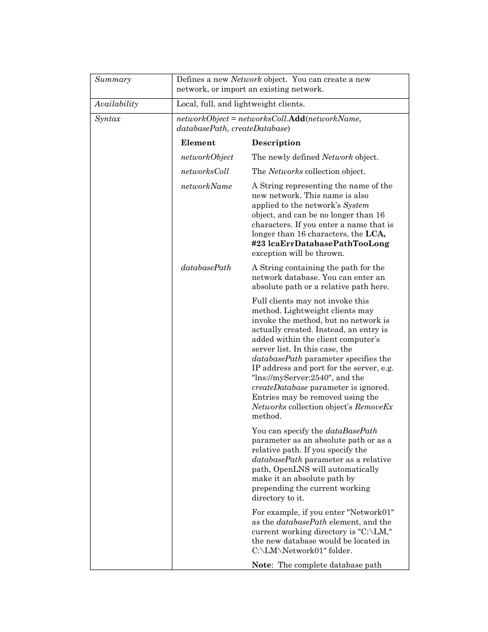 Echelon OpenLNS User Manual | Page 576 / 1081