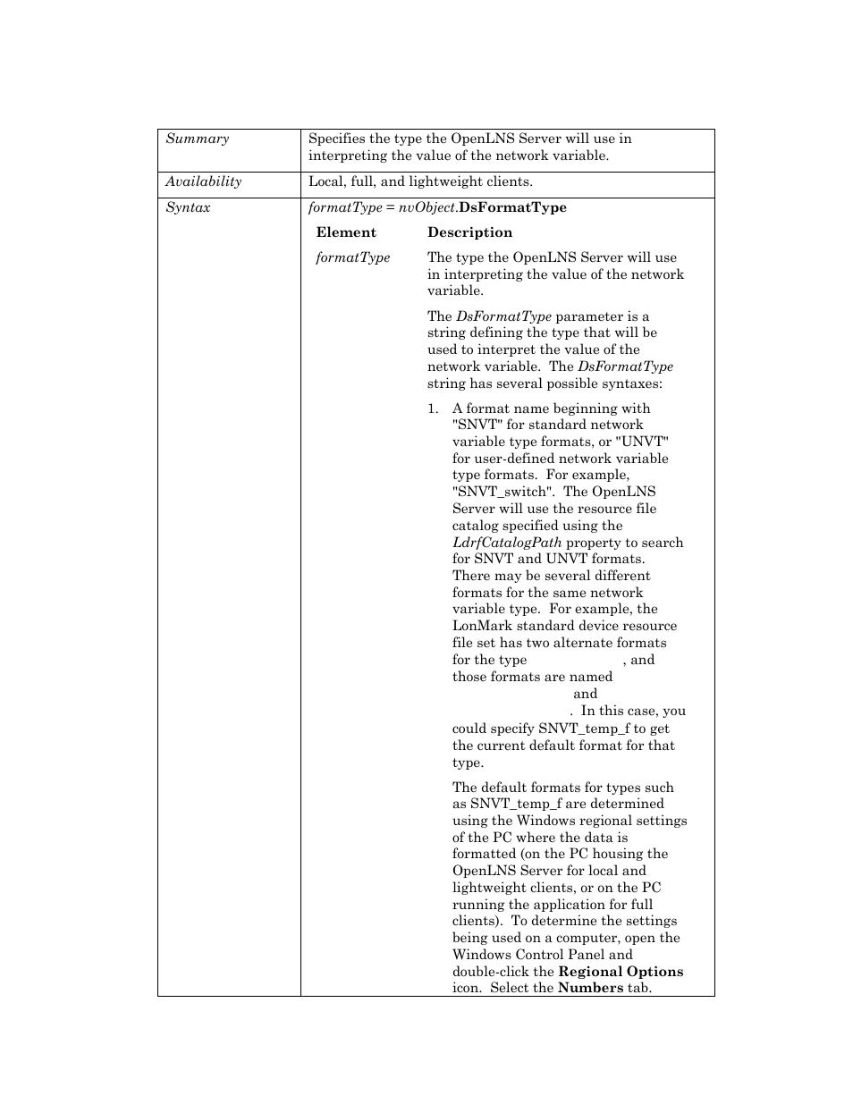 Dsformattype, Dsformattype p, E dsformattype p | Echelon OpenLNS User Manual | Page 627 / 1081