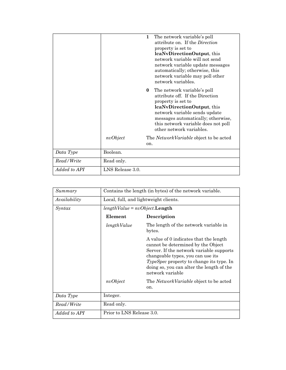 Length | Echelon OpenLNS User Manual | Page 640 / 1081