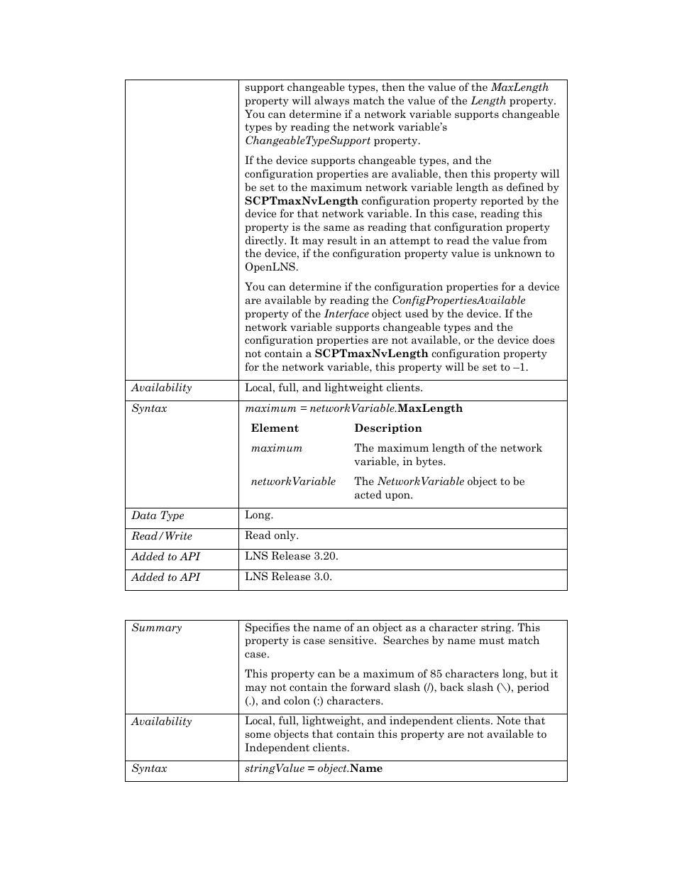 Name | Echelon OpenLNS User Manual | Page 644 / 1081