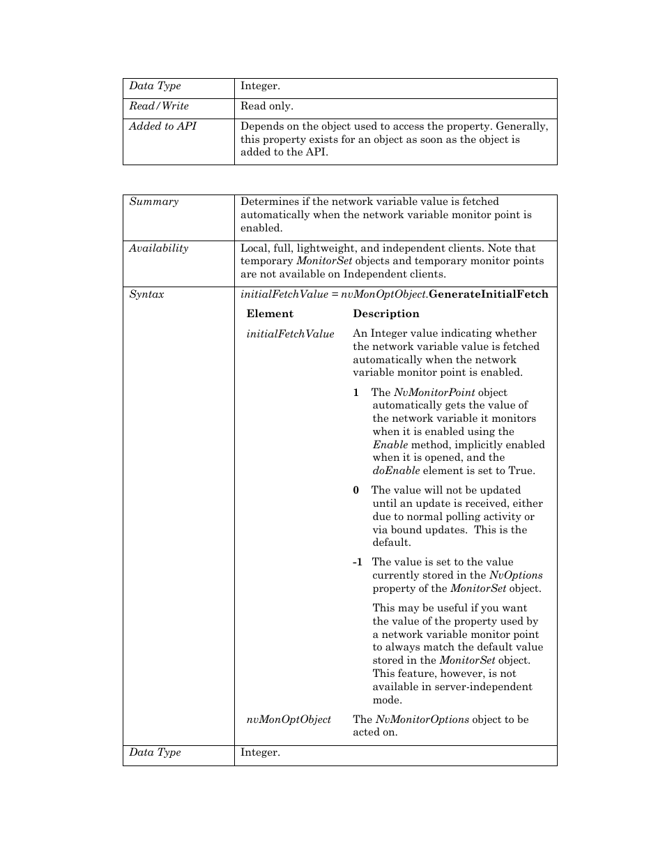 Generateinitialfetch | Echelon OpenLNS User Manual | Page 668 / 1081