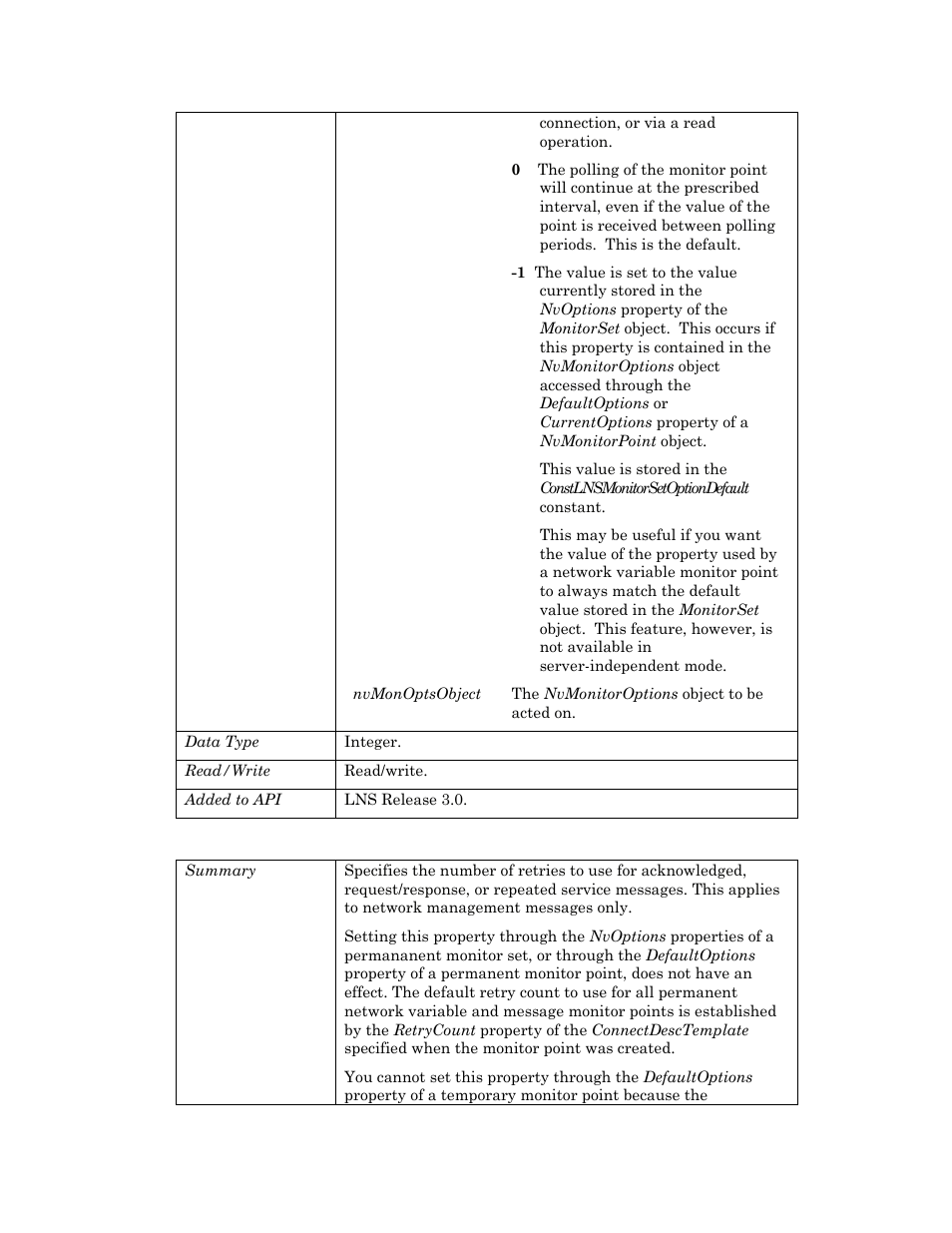 Retries | Echelon OpenLNS User Manual | Page 673 / 1081