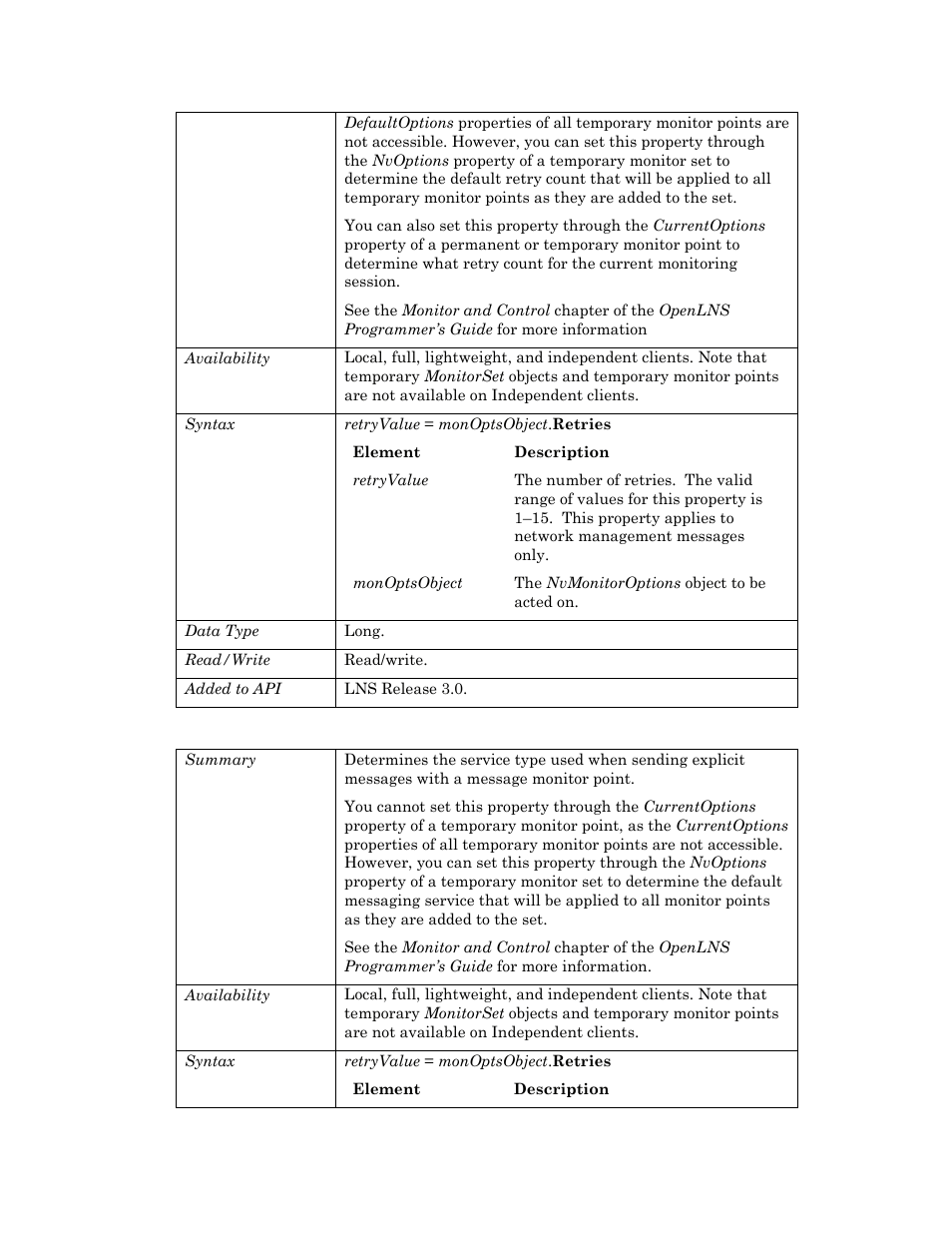 Servicetype | Echelon OpenLNS User Manual | Page 674 / 1081