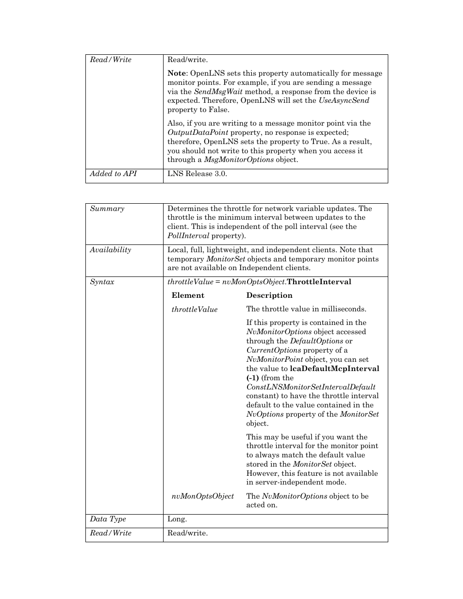 Throttleinterval | Echelon OpenLNS User Manual | Page 677 / 1081