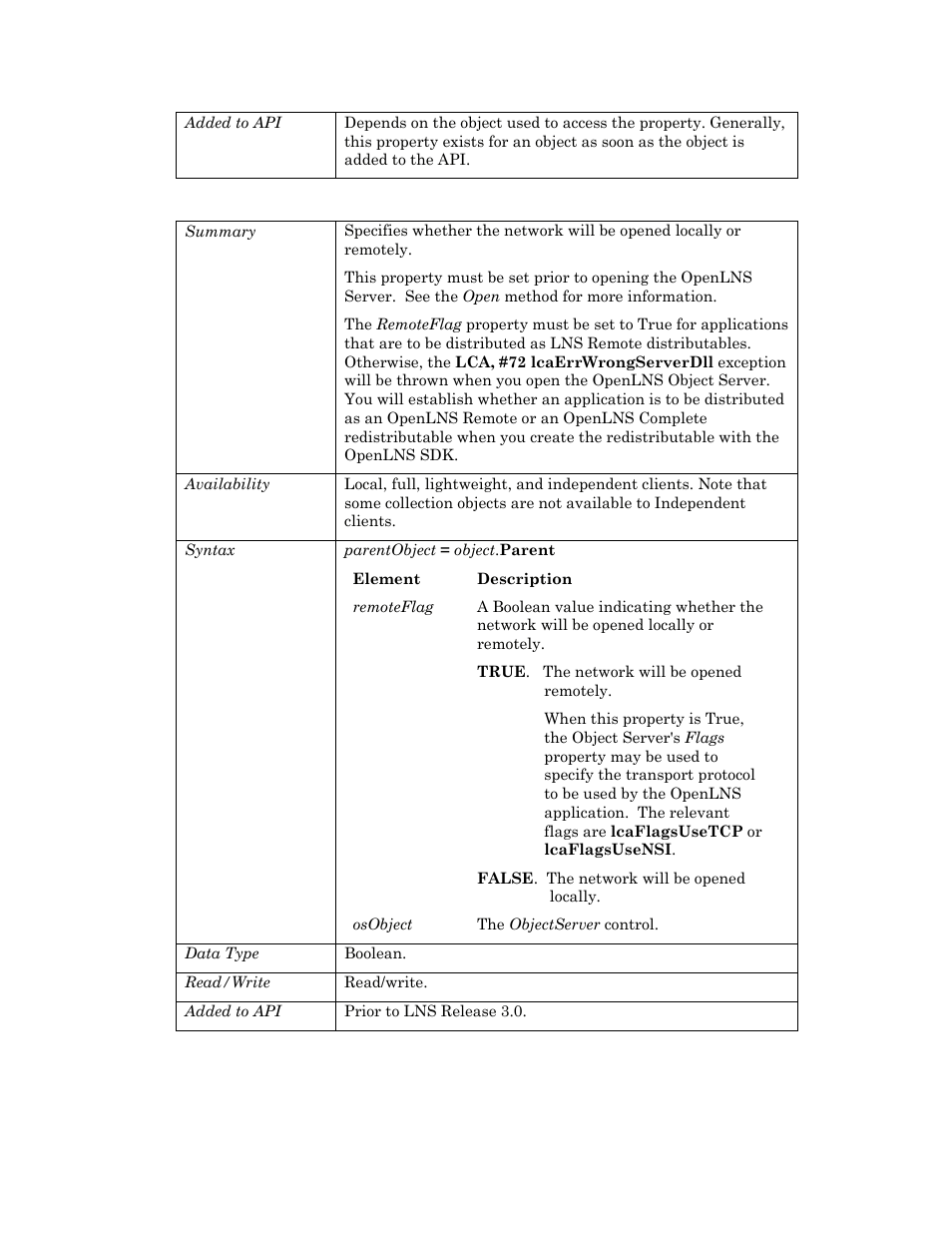 Remoteflag, S remoteflag, Rebuildldrfcatalog | Echelon OpenLNS User Manual | Page 723 / 1081