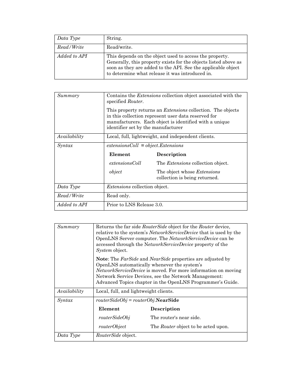 Extensions, Farside | Echelon OpenLNS User Manual | Page 823 / 1081