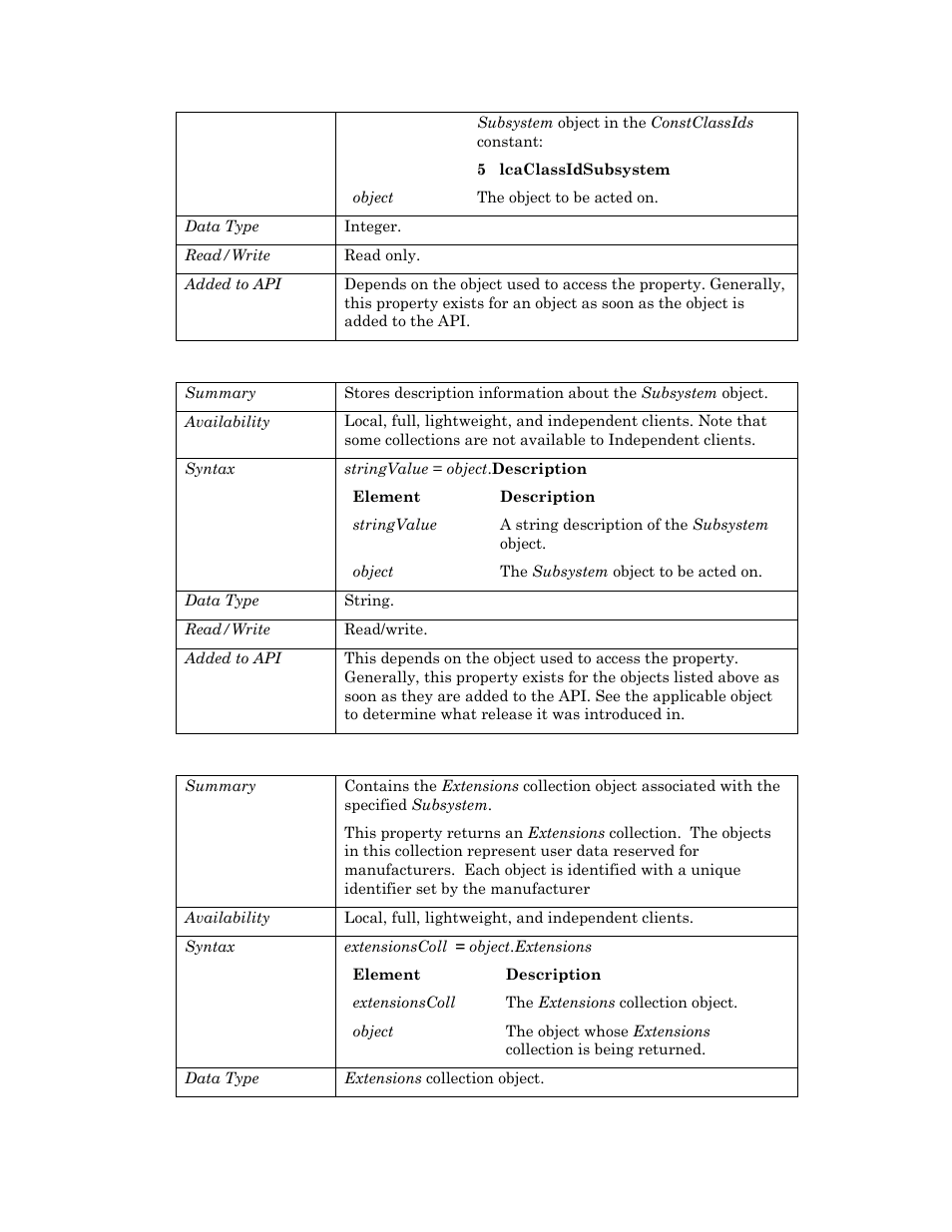 Description, Extensions | Echelon OpenLNS User Manual | Page 869 / 1081