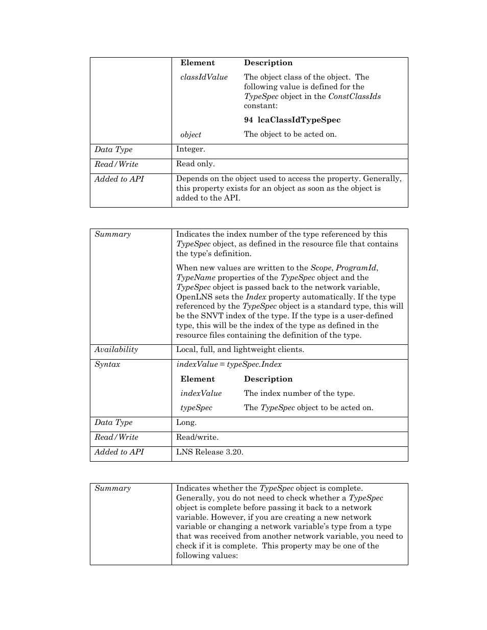 Index, Iscomplete | Echelon OpenLNS User Manual | Page 975 / 1081