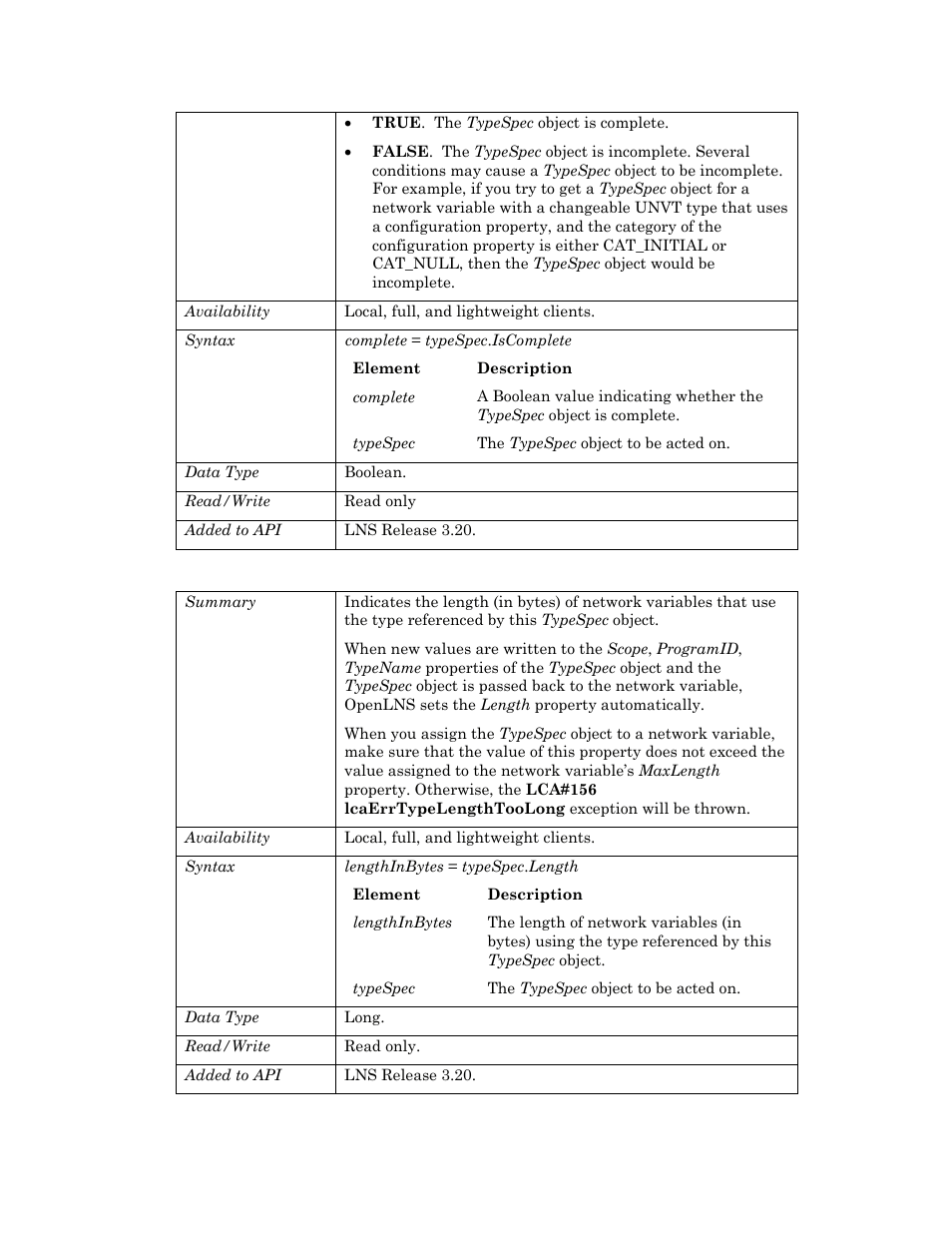 Length | Echelon OpenLNS User Manual | Page 976 / 1081