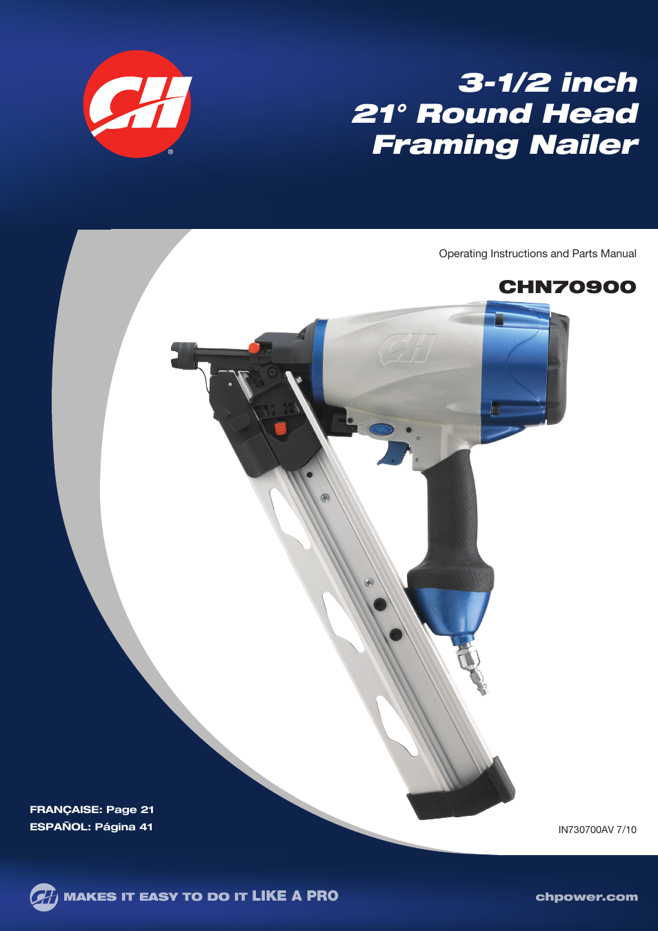 Campbell Hausfeld CHN70900 User Manual | 60 pages