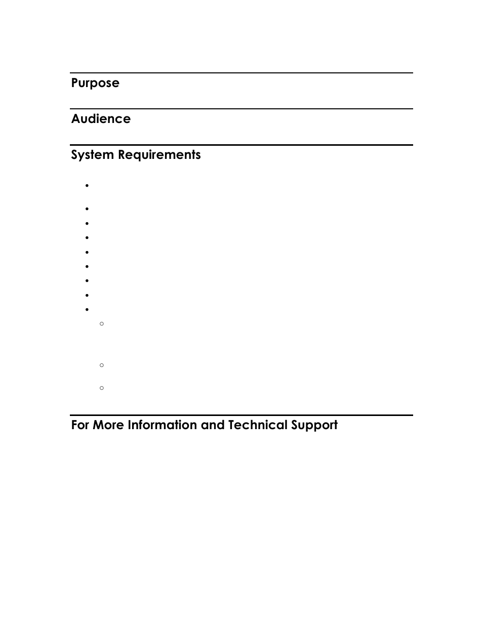 Purpose, Audience, System requirements | For more information and technical support | Echelon OpenLNS Server License User Manual | Page 5 / 24