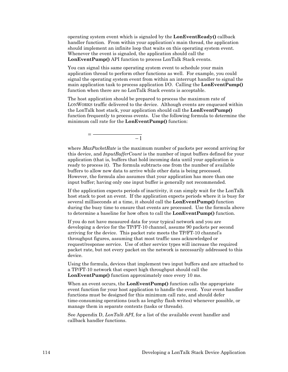Echelon LonTal Stack User Manual | Page 126 / 247
