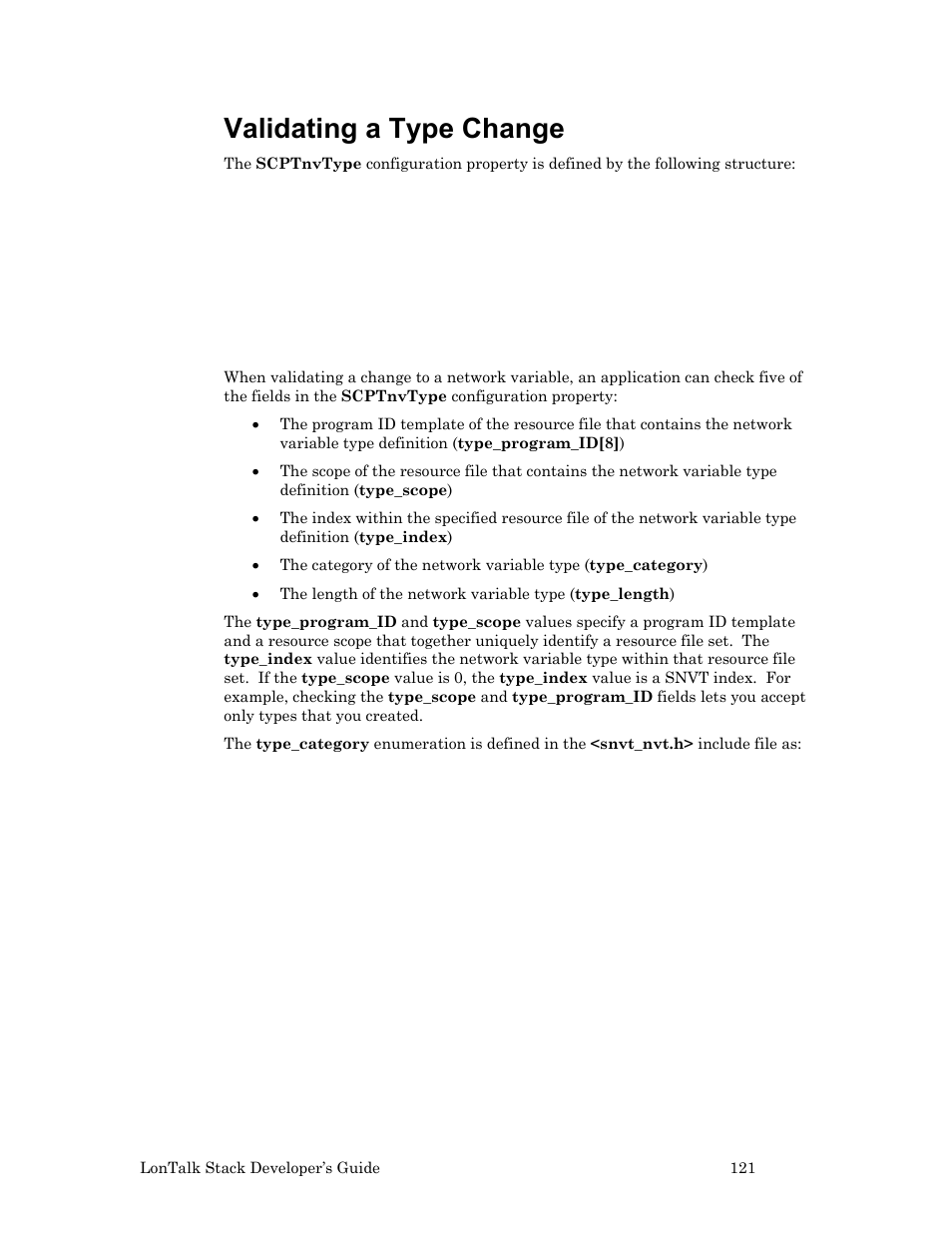 Validating a type change | Echelon LonTal Stack User Manual | Page 133 / 247