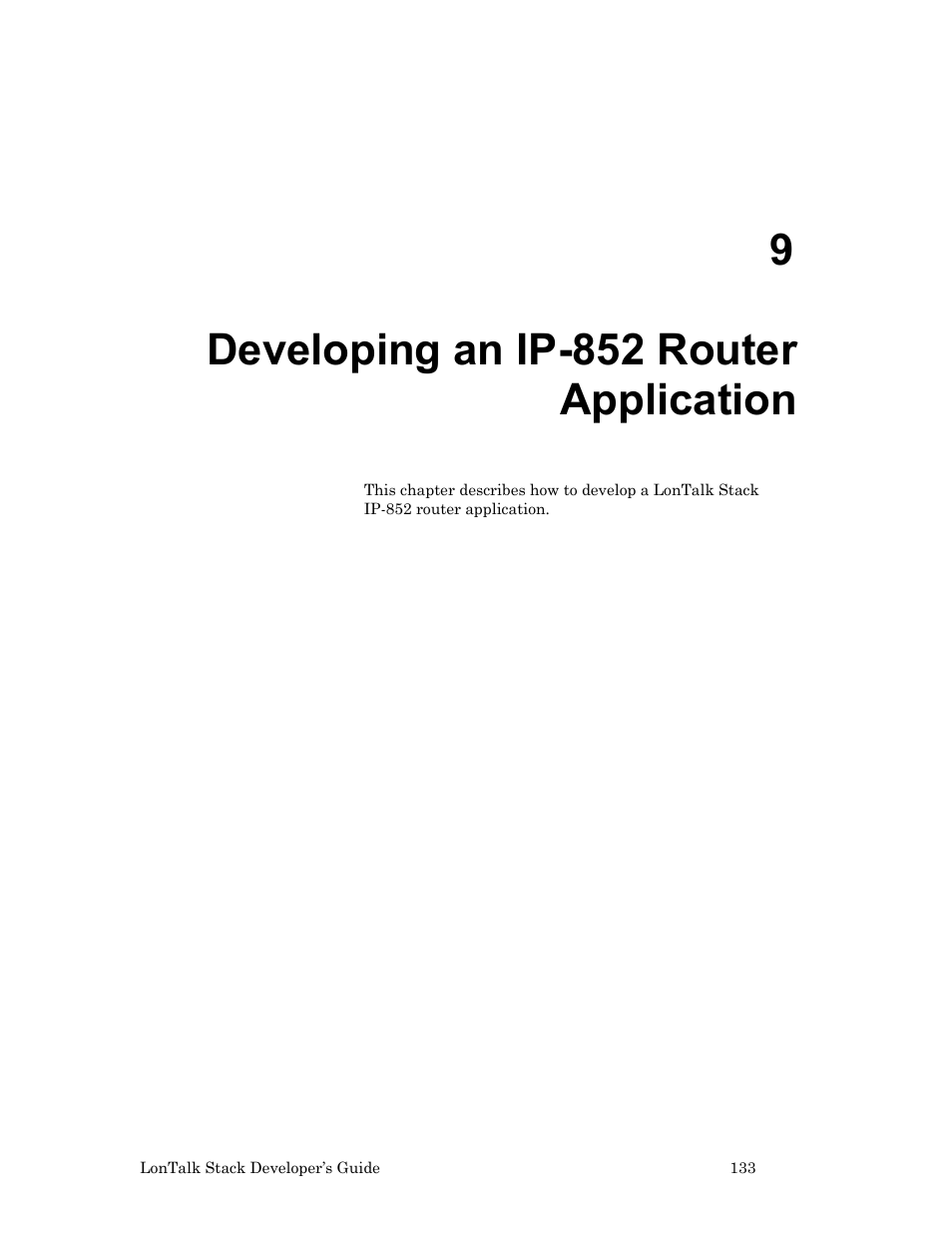9 developing an ip 852 router application, Developing an ip-852 router application, 9developing an ip-852 router application | Echelon LonTal Stack User Manual | Page 145 / 247