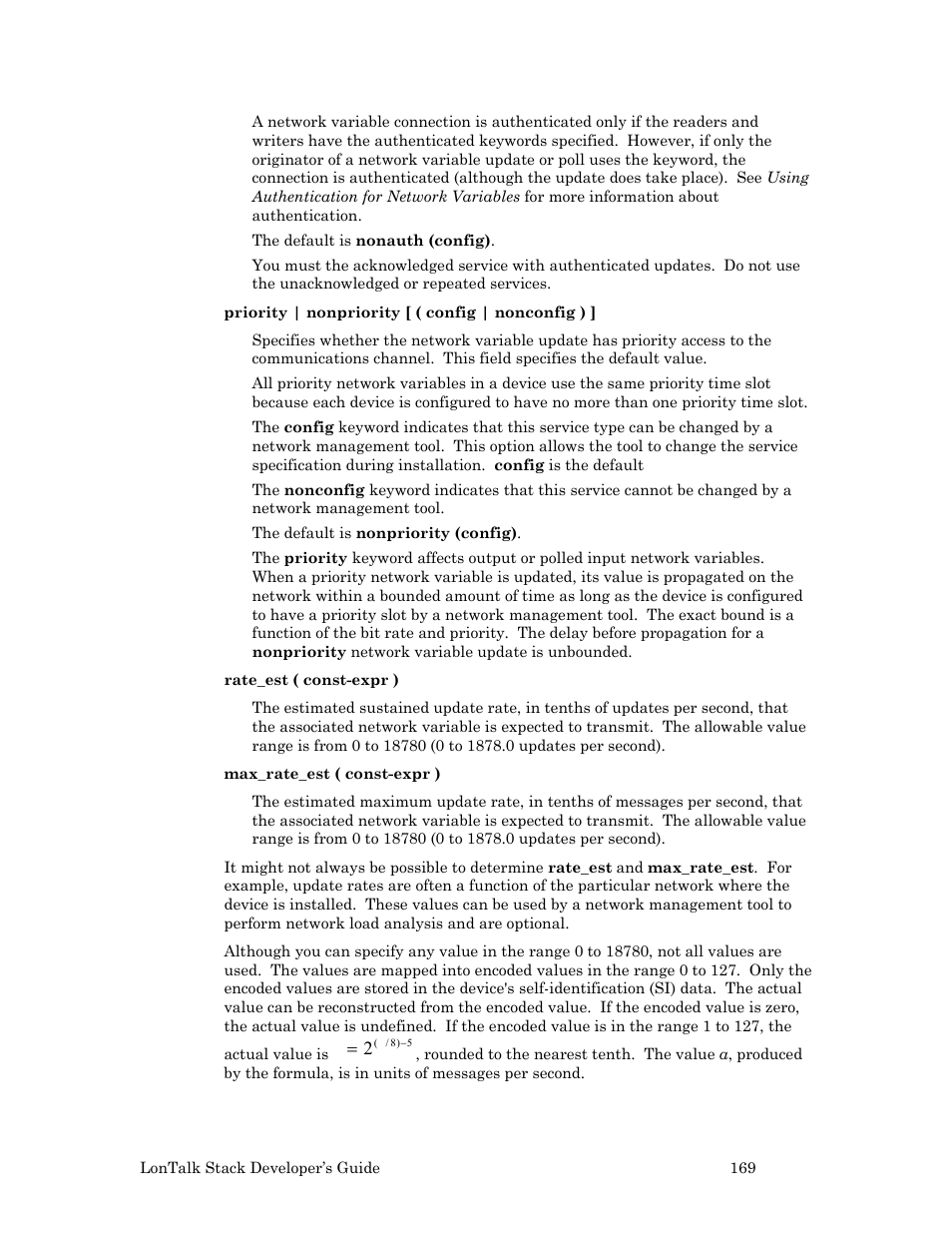 Echelon LonTal Stack User Manual | Page 181 / 247