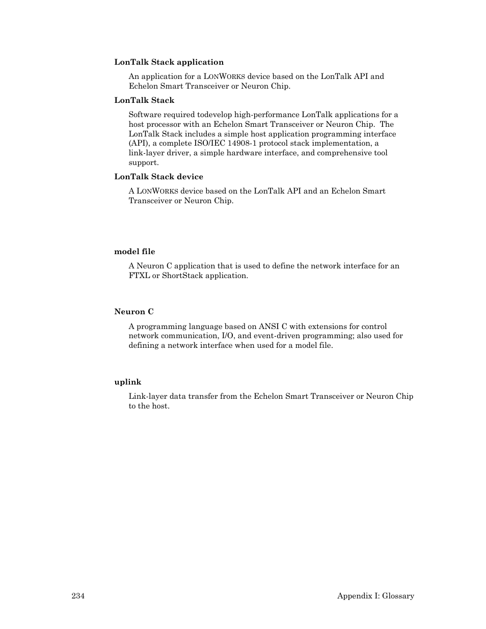 Echelon LonTal Stack User Manual | Page 246 / 247