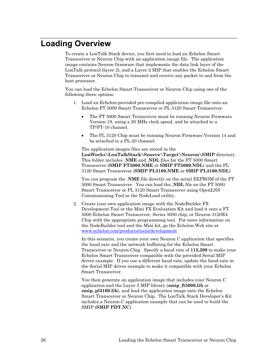 Loading overview | Echelon LonTal Stack User Manual | Page 38 / 247