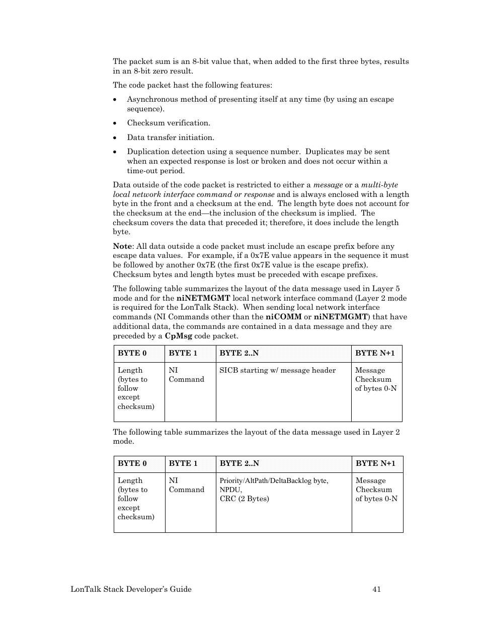 Echelon LonTal Stack User Manual | Page 53 / 247