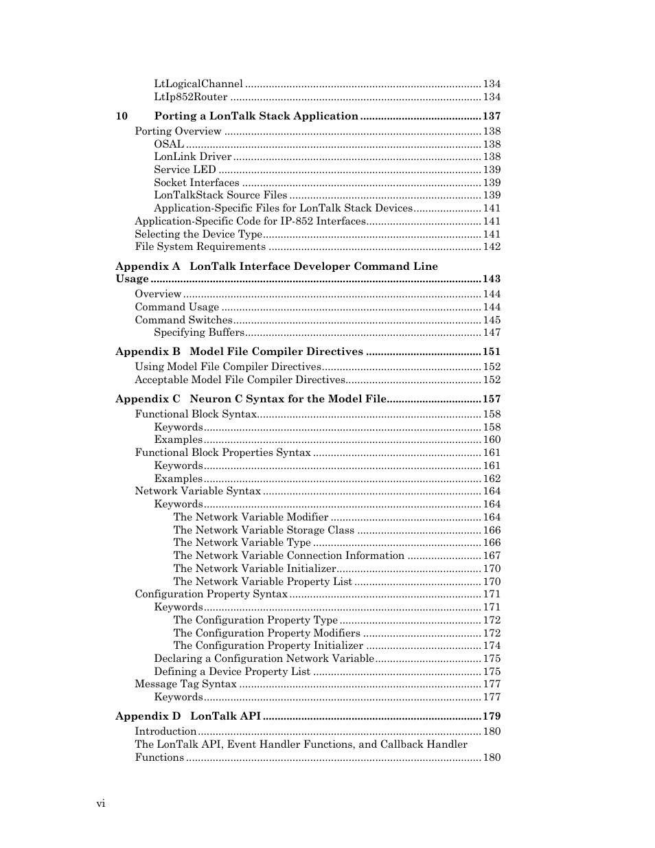 Echelon LonTal Stack User Manual | Page 6 / 247