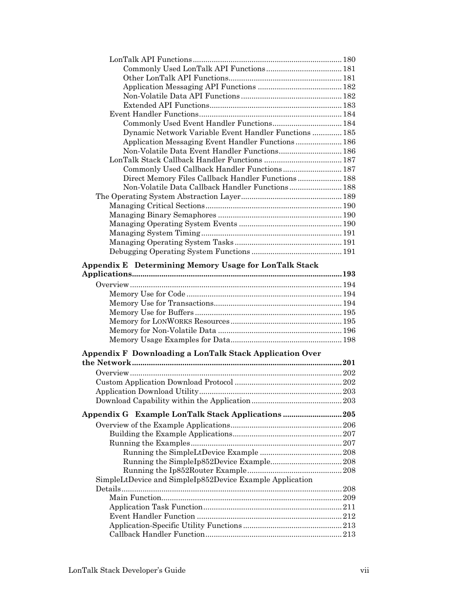 Echelon LonTal Stack User Manual | Page 7 / 247