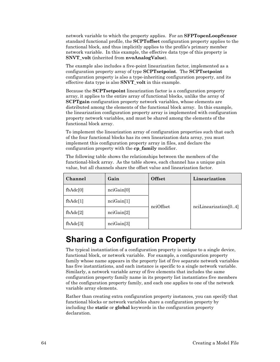 Sharing a configuration property | Echelon LonTal Stack User Manual | Page 76 / 247