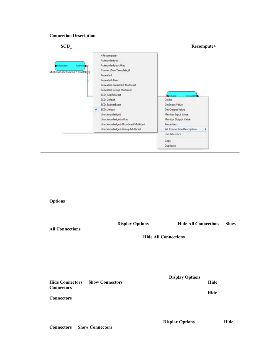 Hiding and showing connector smartshapes | Echelon OpenLNS Commissioning Tool User Manual | Page 140 / 393