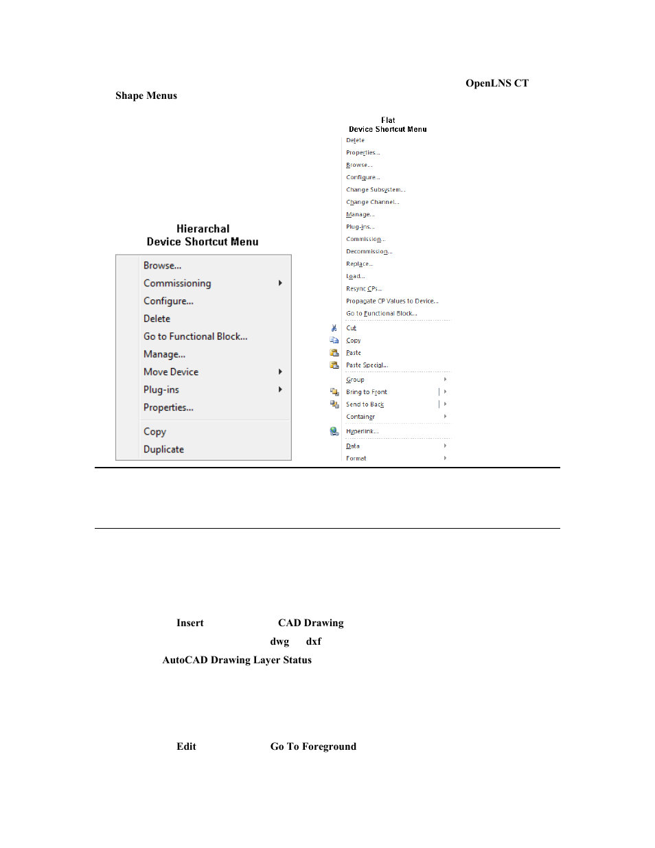 Using autocad drawings, Importing an autocad drawing | Echelon OpenLNS Commissioning Tool User Manual | Page 158 / 393