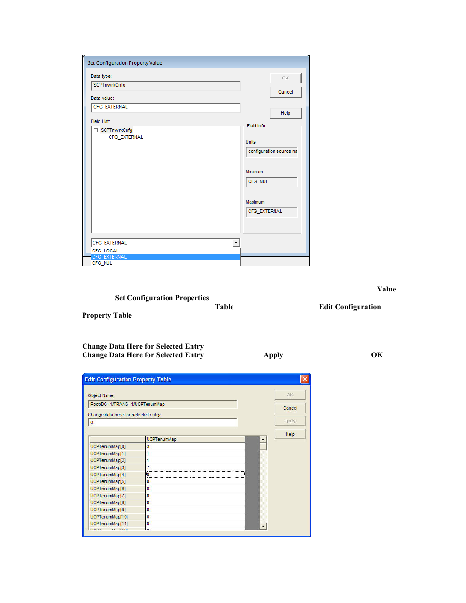 Setting values for configuration property arrays | Echelon OpenLNS Commissioning Tool User Manual | Page 193 / 393