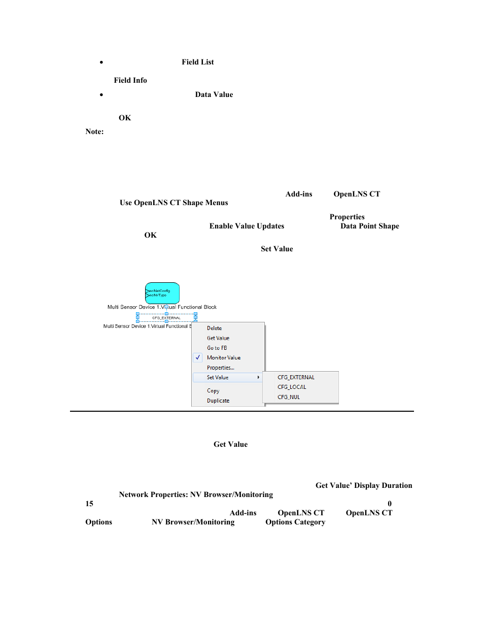 Updating an enumerated data point, Getting a data point value | Echelon OpenLNS Commissioning Tool User Manual | Page 203 / 393