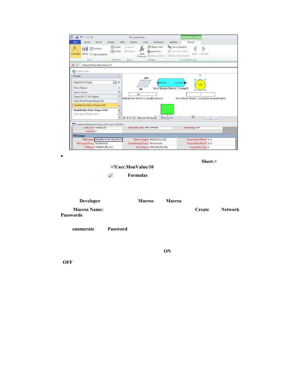 Using a macro to read values | Echelon OpenLNS Commissioning Tool User Manual | Page 209 / 393
