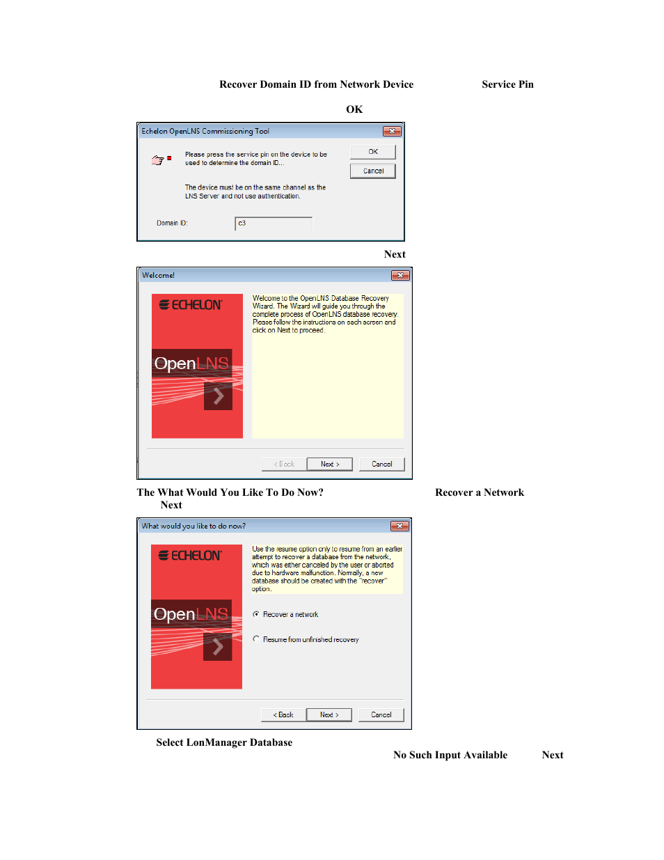 Echelon OpenLNS Commissioning Tool User Manual | Page 244 / 393