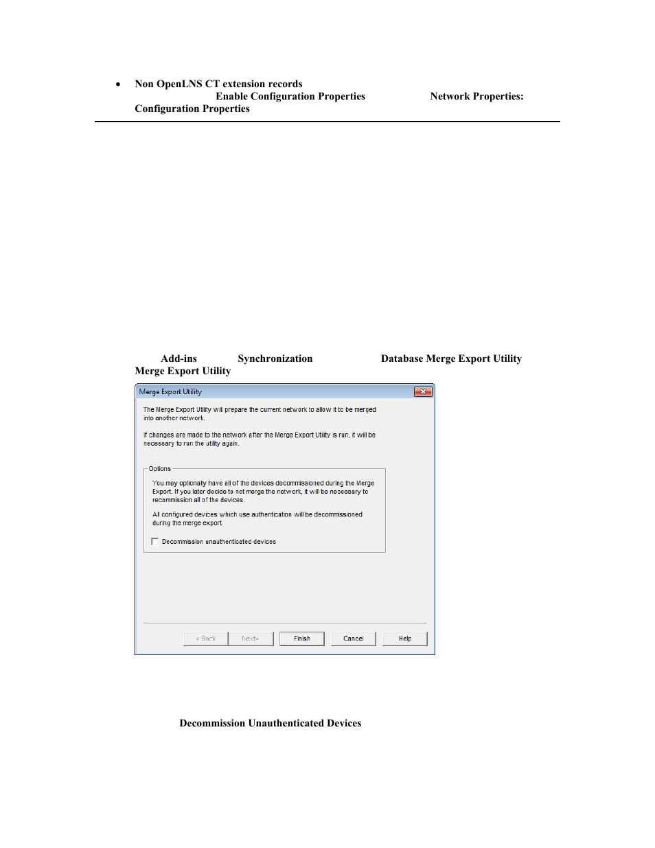 Merging openlns ct networks | Echelon OpenLNS Commissioning Tool User Manual | Page 265 / 393