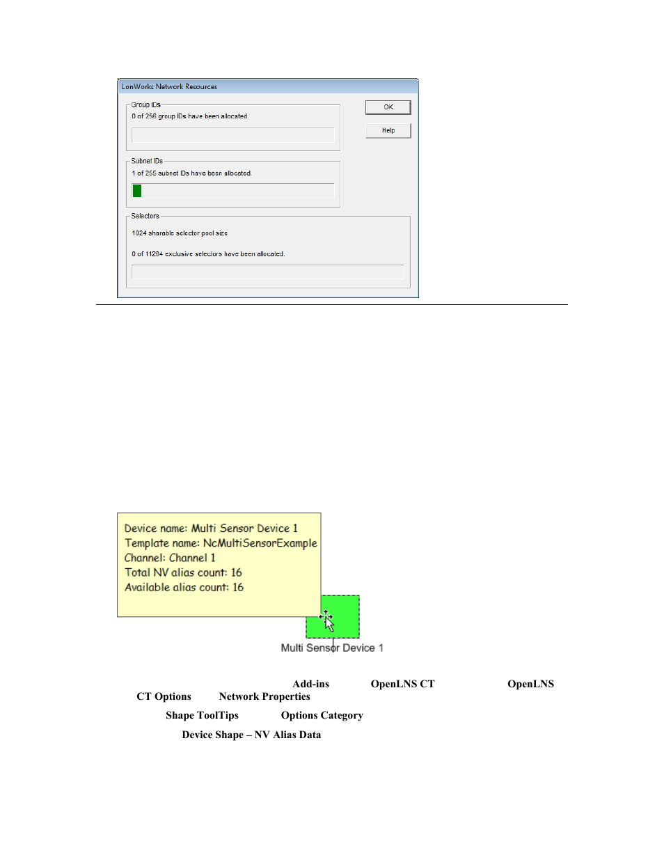 Alias table summary | Echelon OpenLNS Commissioning Tool User Manual | Page 284 / 393