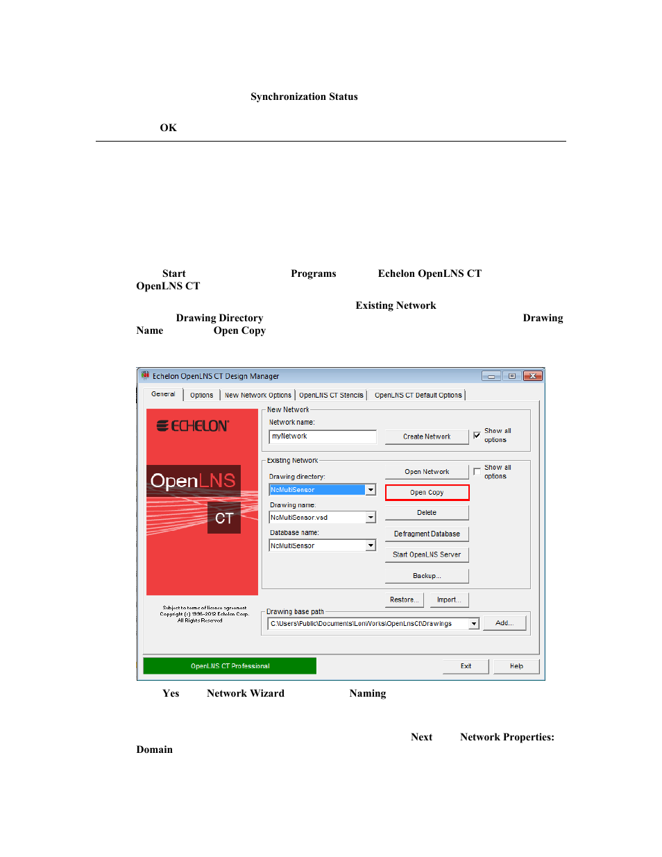 Copying an openlns ct network design | Echelon OpenLNS Commissioning Tool User Manual | Page 67 / 393