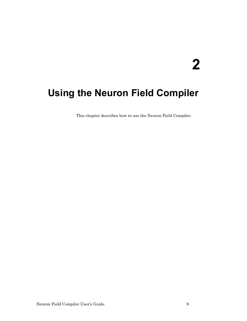 Using the neuron field compiler | Echelon Neuron Field Compiler User Manual | Page 15 / 27