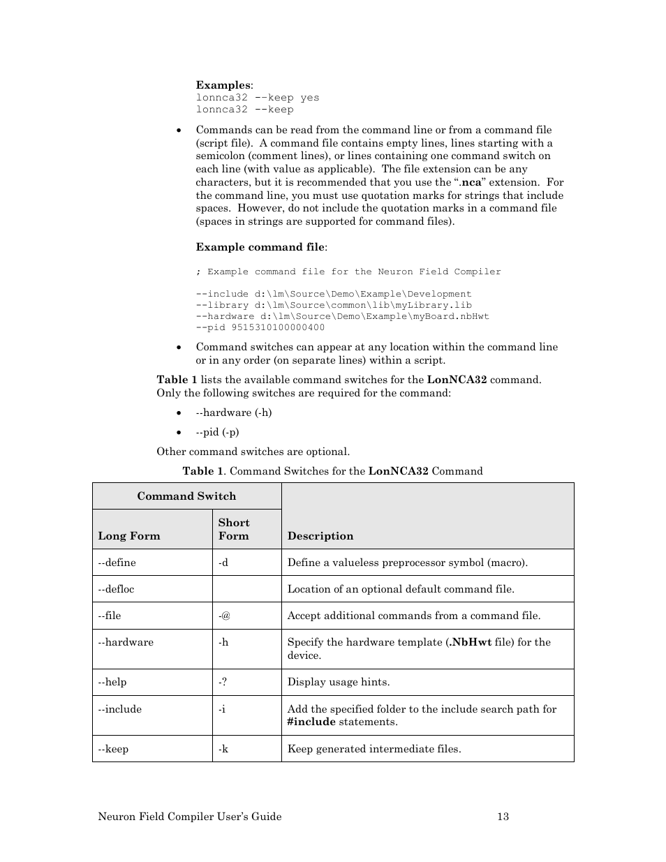 Echelon Neuron Field Compiler User Manual | Page 19 / 27