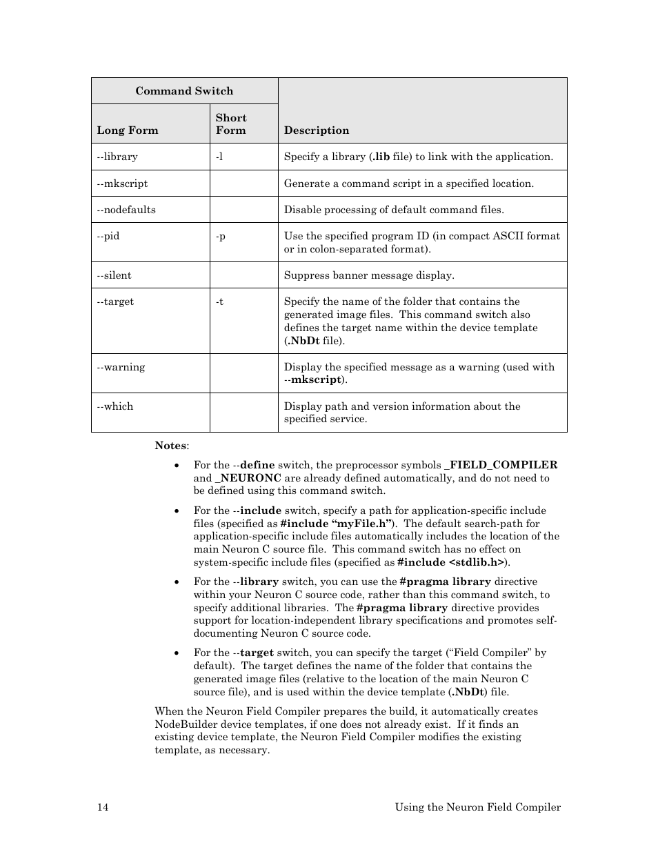 Echelon Neuron Field Compiler User Manual | Page 20 / 27