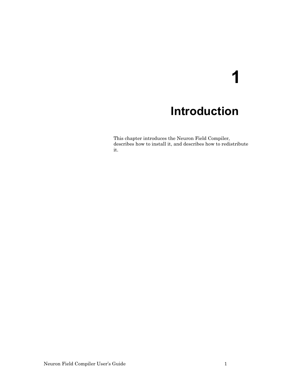 Introduction | Echelon Neuron Field Compiler User Manual | Page 7 / 27